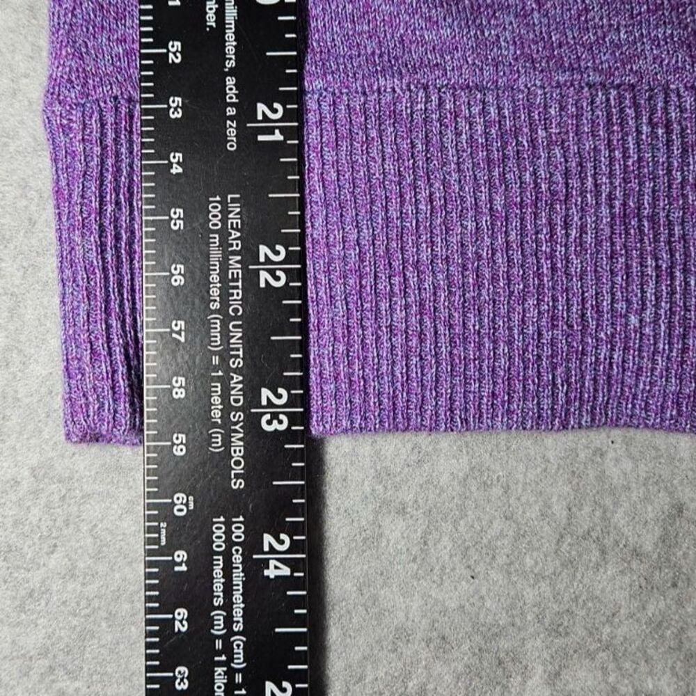 American Eagle Sweater Womens S/P Purple Cotton 3/4 Sleeve - Picture 4 of 7